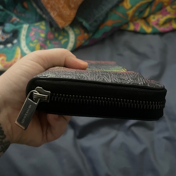 Michael Kors Black Rainbow Logo Long Zip Wallet - Picture 8 of 8